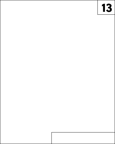 The thirteenth day of the month on a calendar.