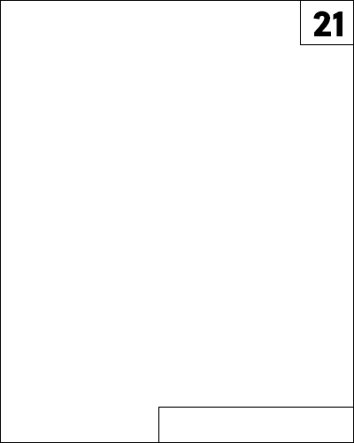 The twenty-first day of the month on a calendar.