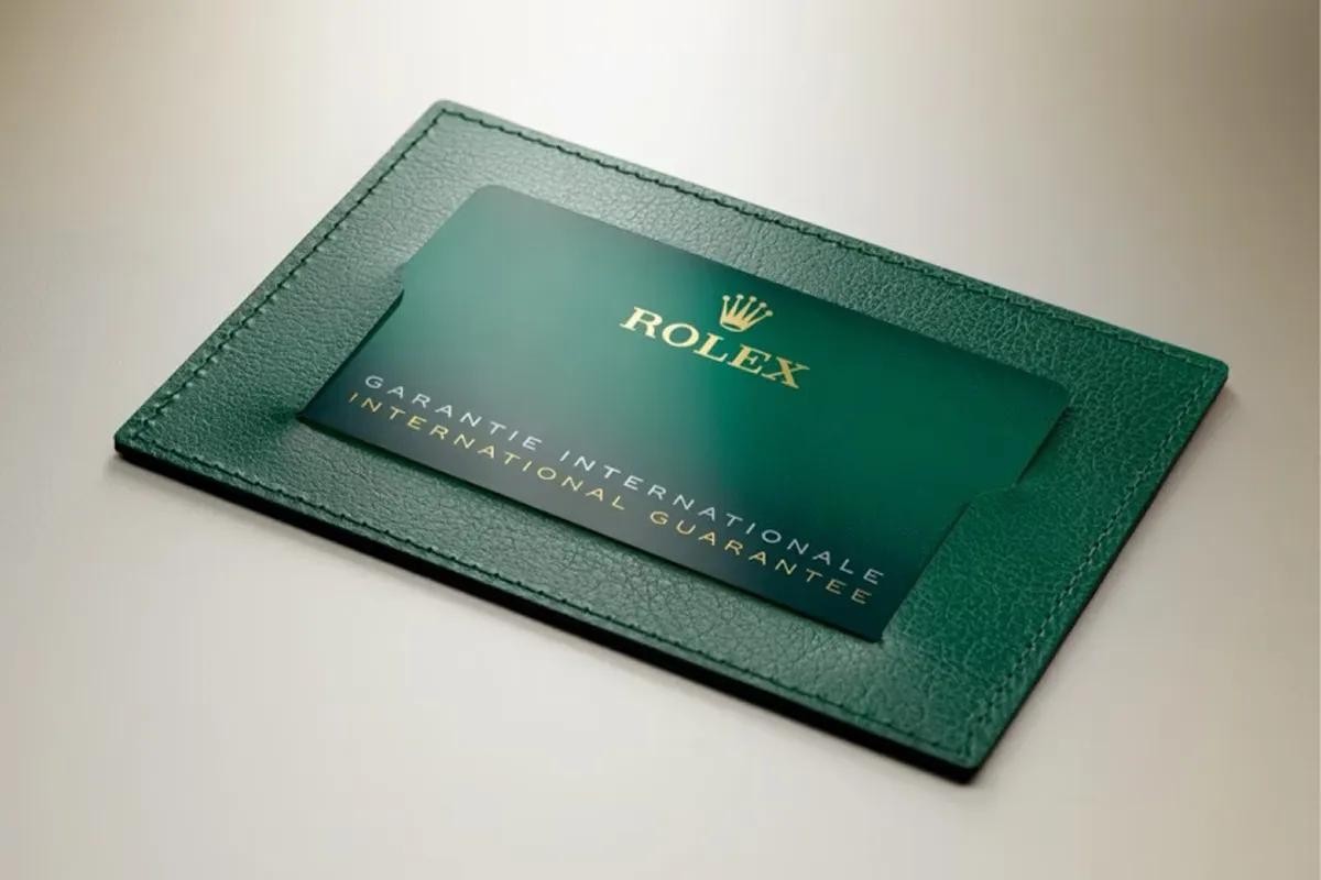 rolex guarantee retail campaign 2020 guarantee card