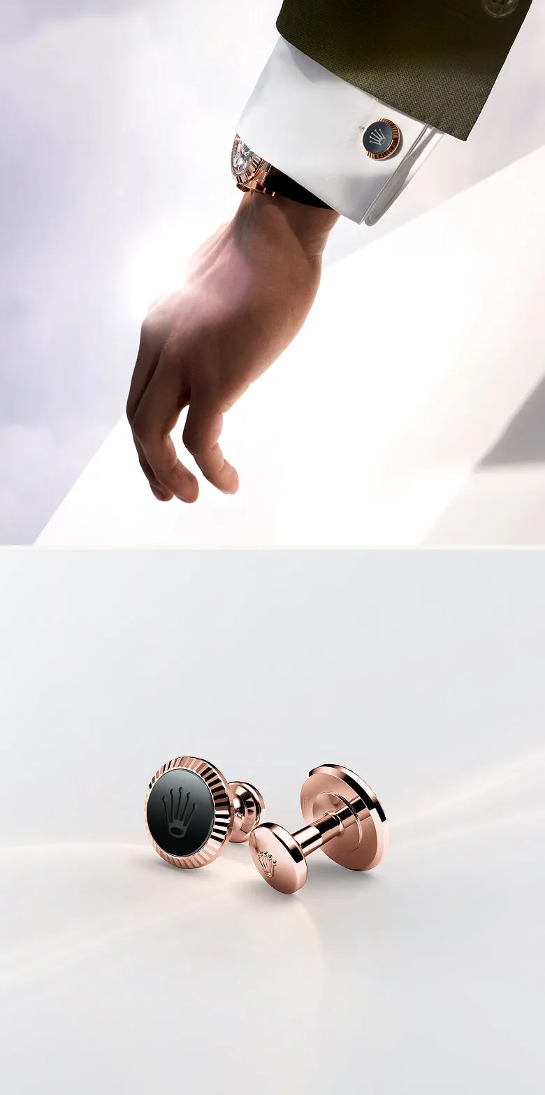 rolex accessories fluted cufflinks rolex cufflinks