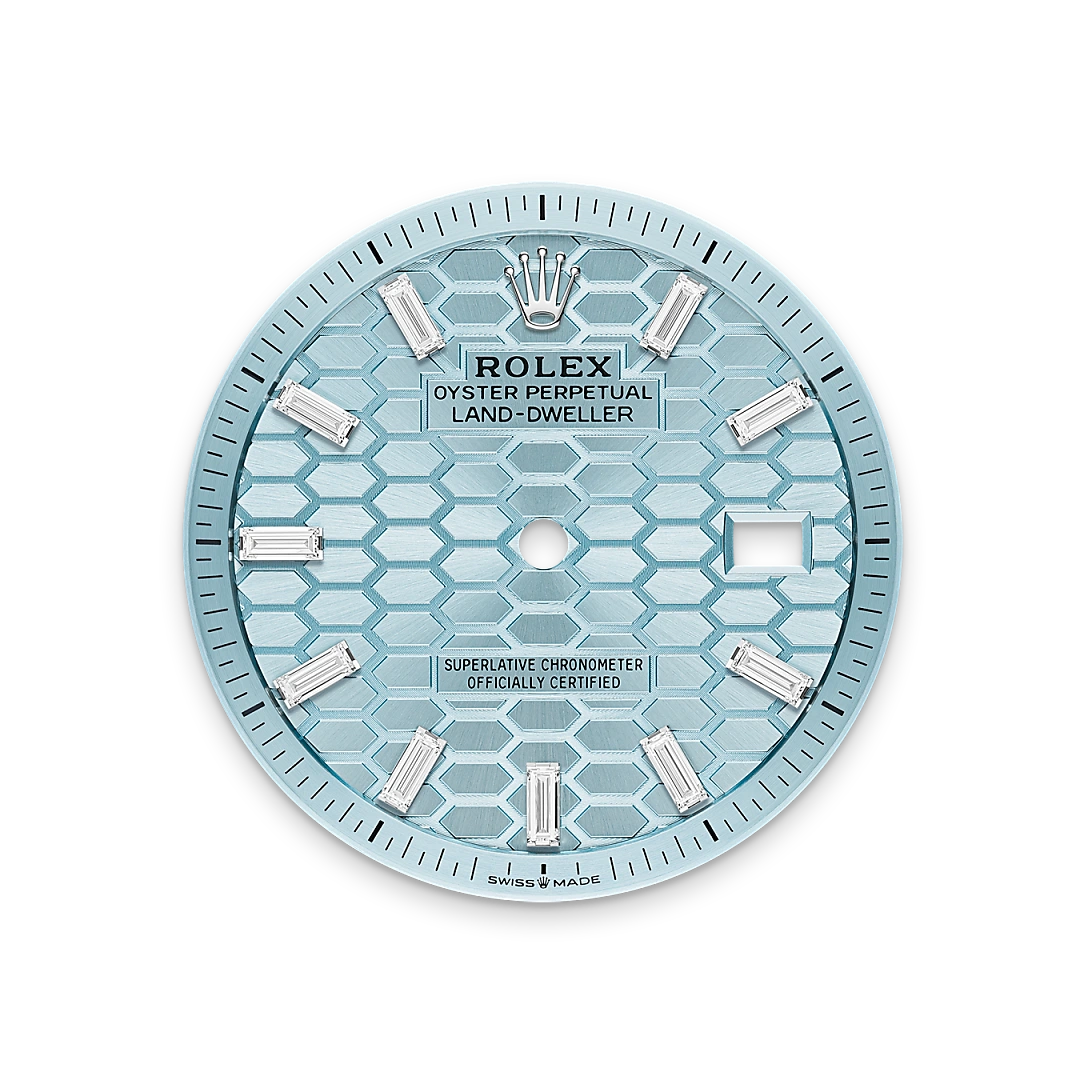 Rolex Land-Dweller, M127286TBR-0001 bezel - Langfords Jewellers