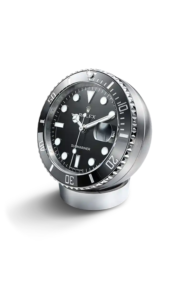 Rolex Submariner Date desk clock in Stainless steel, C909010LN-0001 at Langfords Jewellers