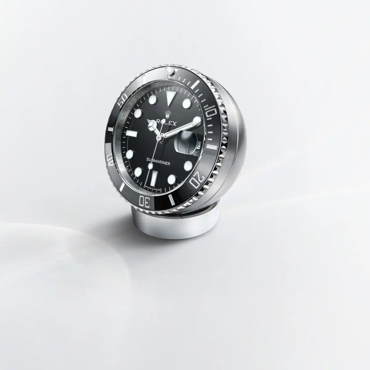 Rolex Submariner Date desk clock in Stainless steel, C909010LN-0001 at Langfords Jewellers