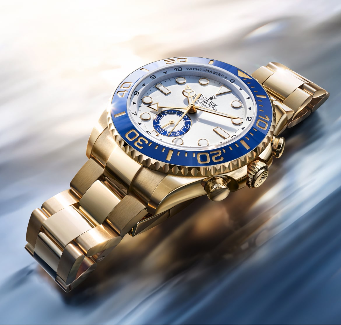 rolex yacht-master II yellow gold ambiance m126688-0001