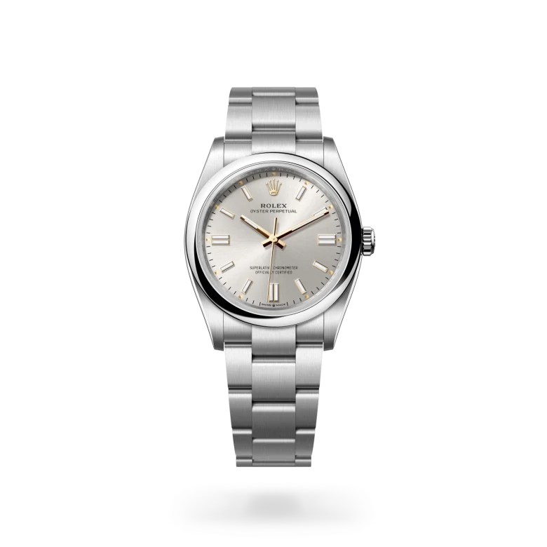 Rolex Oyster Perpetual in Oystersteel, M126000-0001 - Langfords Jewellers