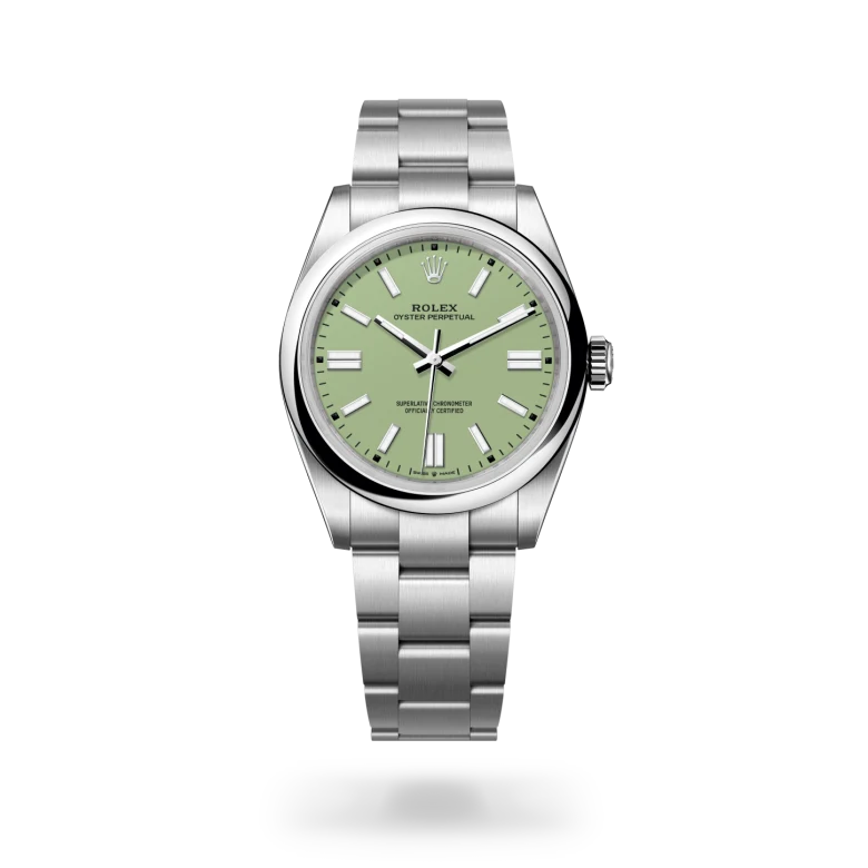 Rolex Oyster Perpetual in Oystersteel, M134300-0006 - Langfords Jewellers