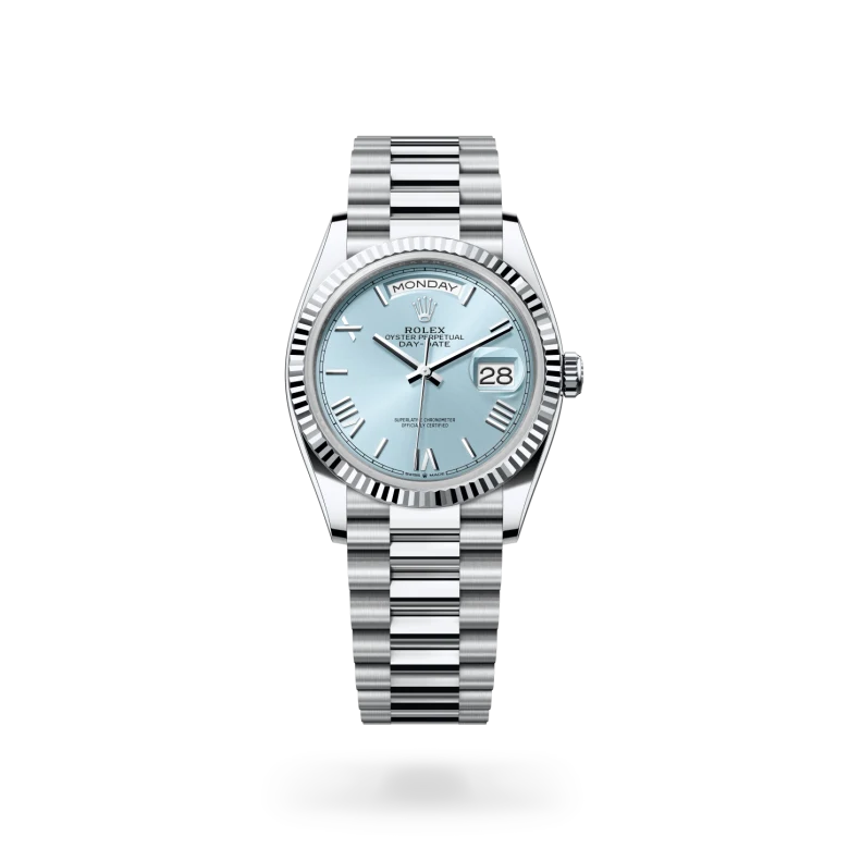 Rolex Day-Date in Platinum, M128236-0018 - Langfords Jewellers
