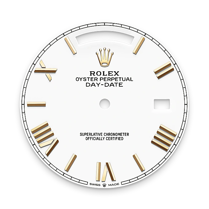 Rolex Day-Date, M228238-0042 bezel - Langfords Jewellers