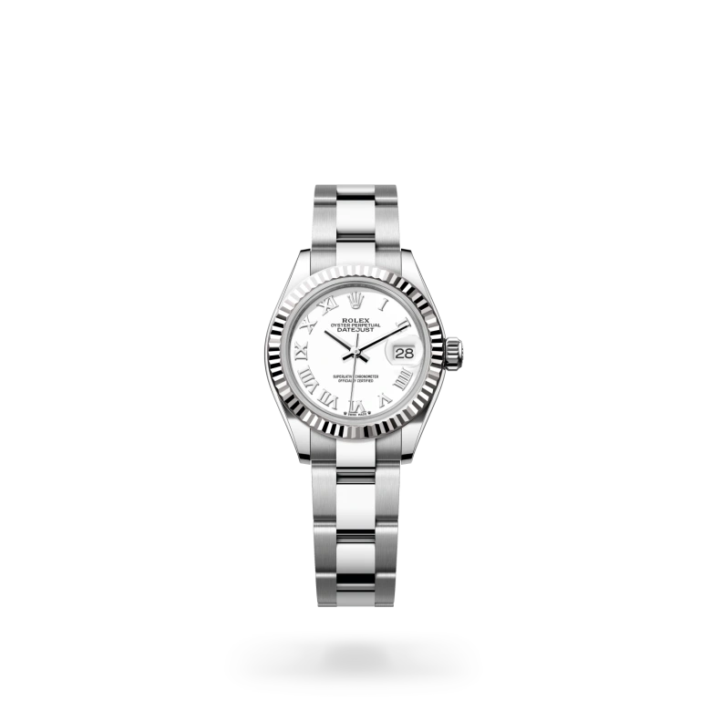 Rolex Lady-Datejust in White Rolesor - combination of Oystersteel and white gold, M279174-0020 - Langfords Jewellers