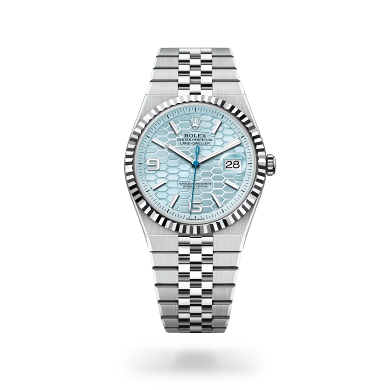 Rolex Land-Dweller in Platinum, M127336-0001 - Langfords Jewellers