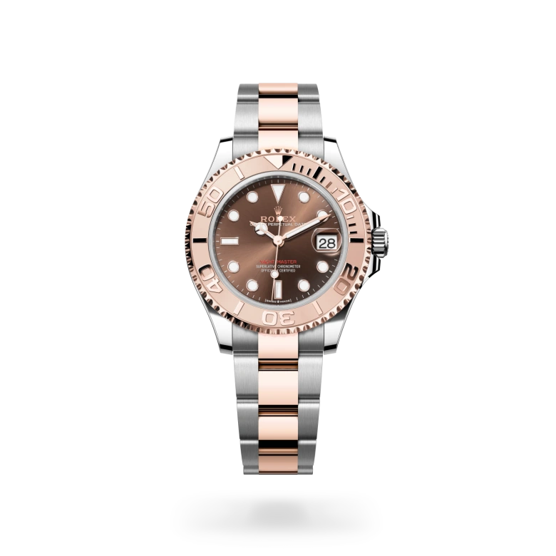 Rolex Yacht-Master in Everose Rolesor - combination of Oystersteel and Everose gold, M268621-0003 - Langfords Jewellers
