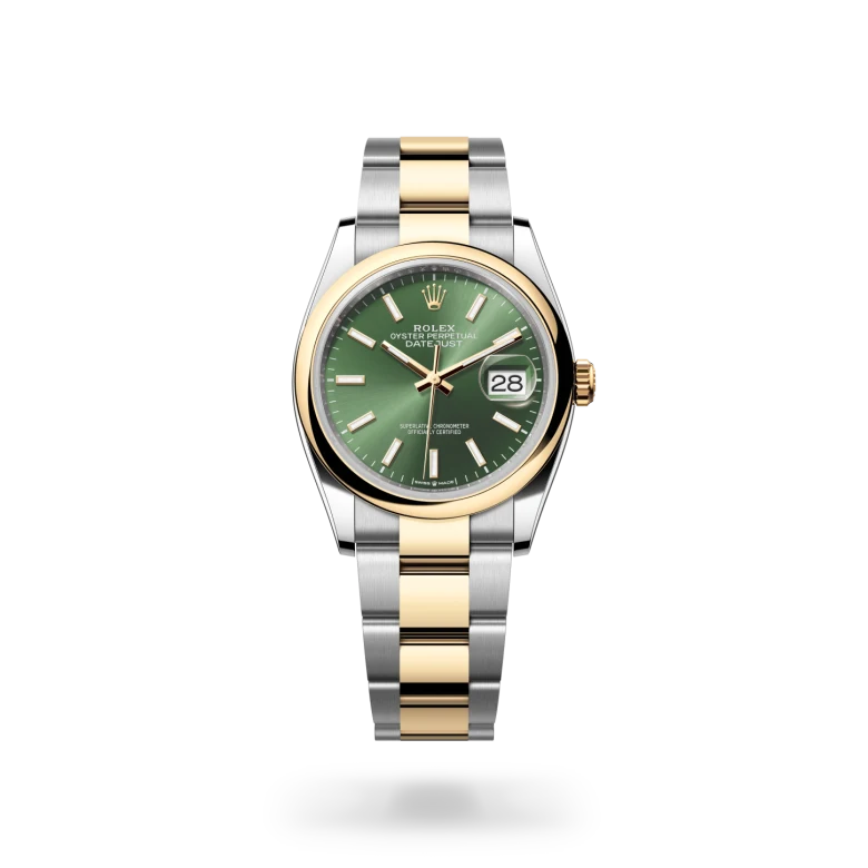 Rolex Datejust in Yellow Rolesor - combination of Oystersteel and yellow gold, M126203-0058 - Langfords Jewellers