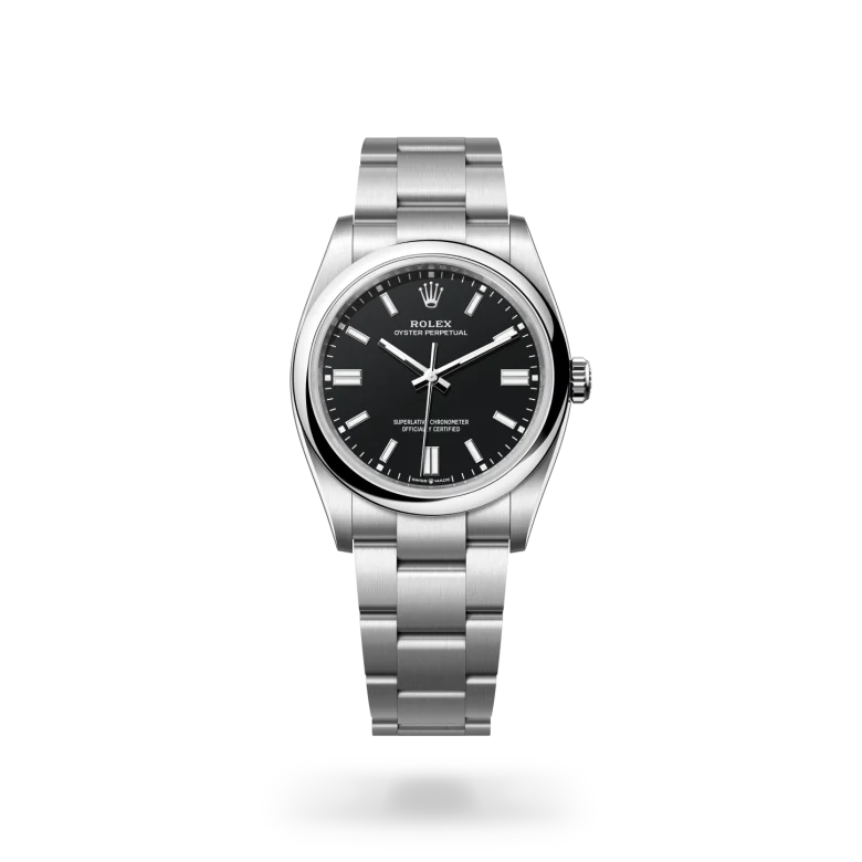 Rolex Oyster Perpetual in Oystersteel, M126000-0014 - Langfords Jewellers