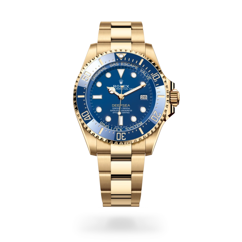 Rolex Deepsea in 18 ct yellow gold, M136668LB-0001 - Langfords Jewellers