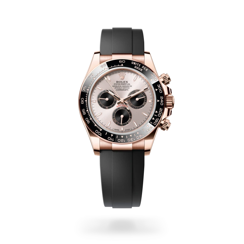 Rolex Cosmograph Daytona in 18 ct Everose gold, M126515LN-0006 - Langfords Jewellers