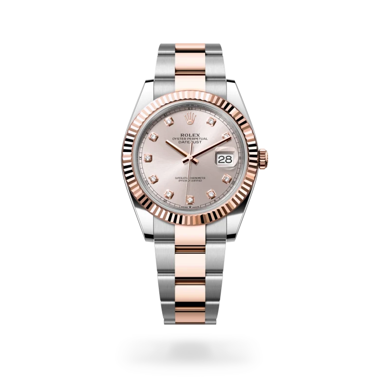 Rolex Datejust in Everose Rolesor - combination of Oystersteel and Everose gold, M126331-0007 - Langfords Jewellers