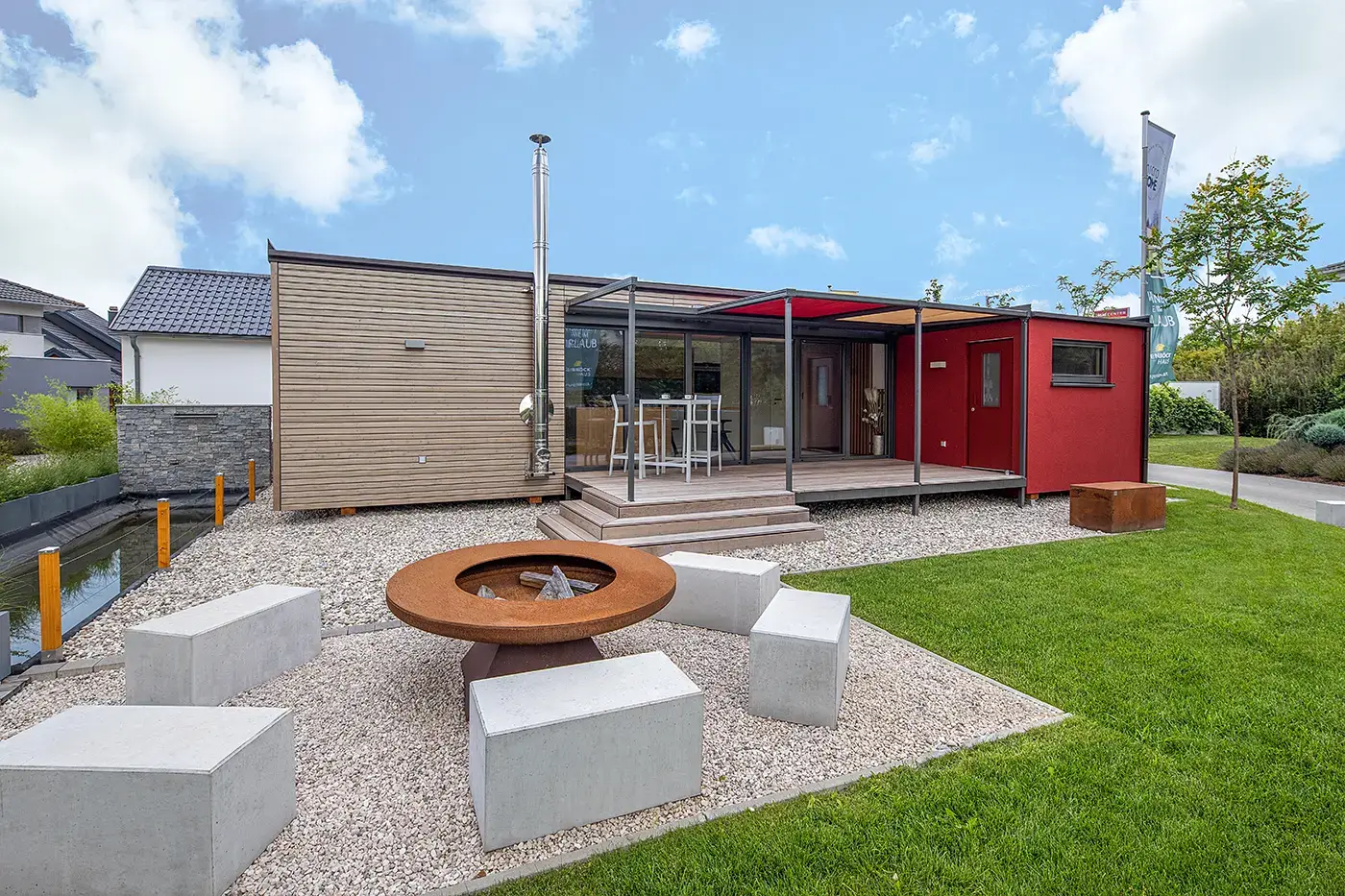 Genböck Musterhaus microHOME im Musterhauspark in Haid