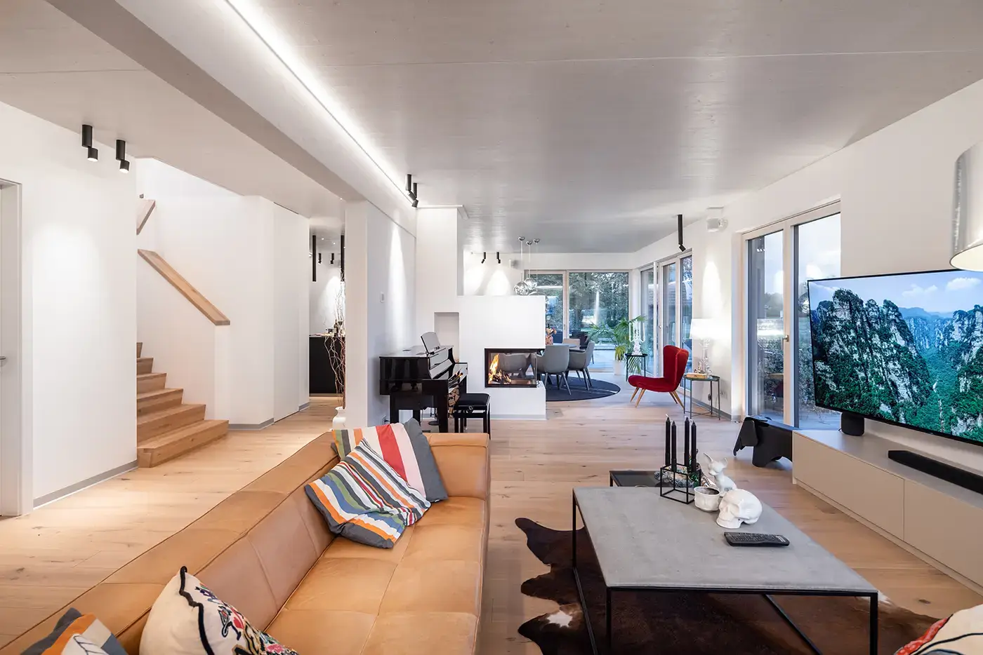 GRIFFNER Haus Kundenhaus Wohnzimmer