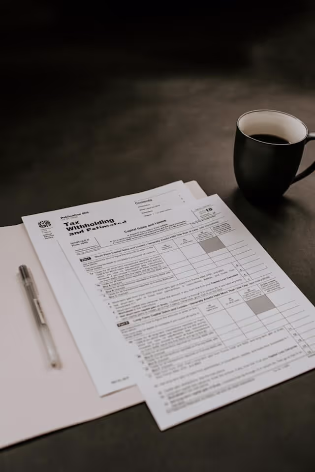 Abstrakt illustration af selskabsskat – viser finansielle grafiske elementer såsom overlappende firmapiktogrammer, skattesymboler og pile, der antyder konsolidering og modregning af overskud og tab på tværs af en koncern.
