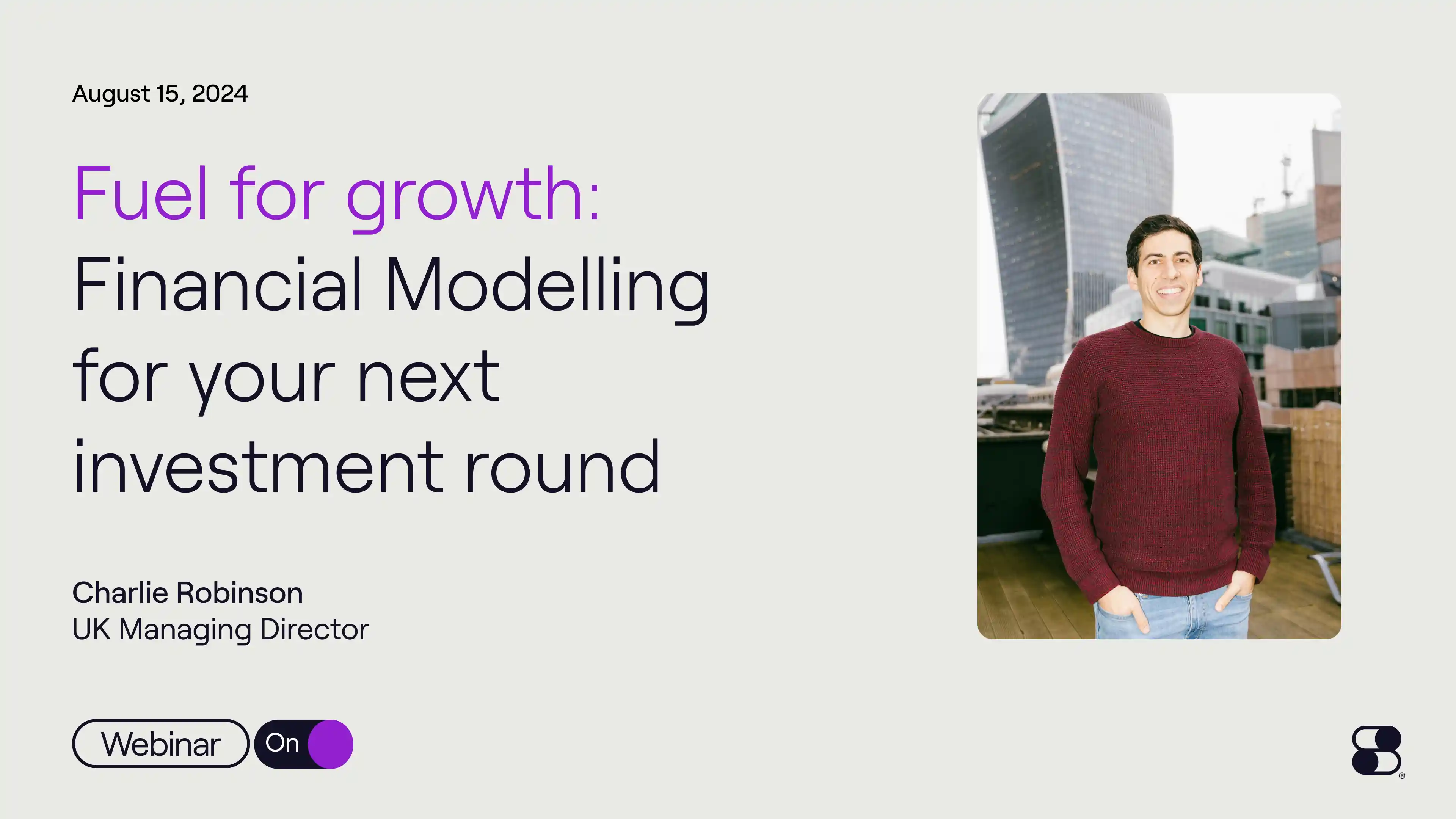 Webinar on financial modelling for startup fundraising