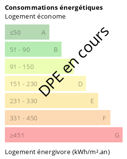 Illustration de la consomation energétique DPE 