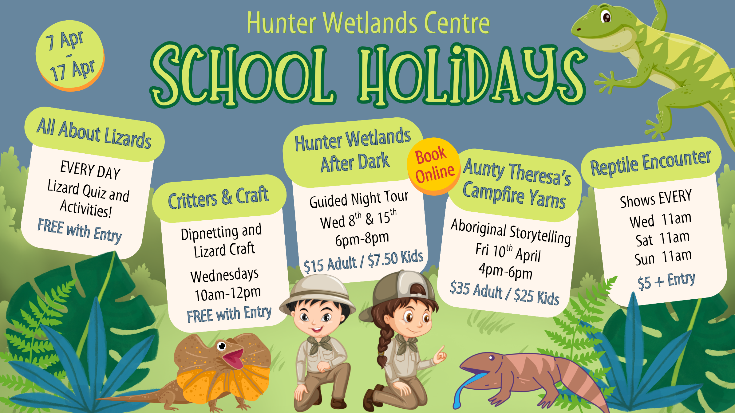 School Holidays at the Hunter Wetlands