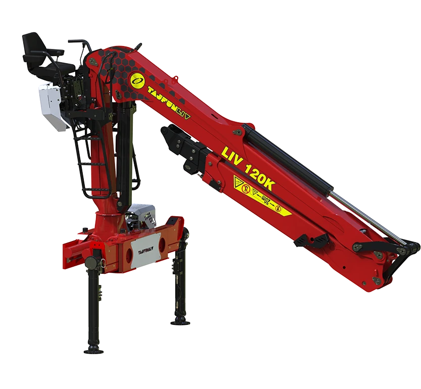 Red Tajfun LIV 120K hydraulic with control seat.