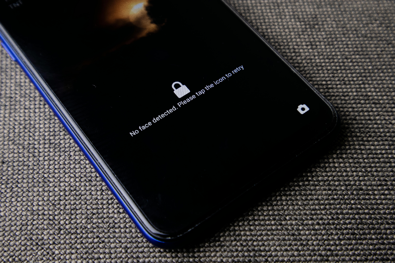 Close-Up Shot of Smartphone on Gray Surface