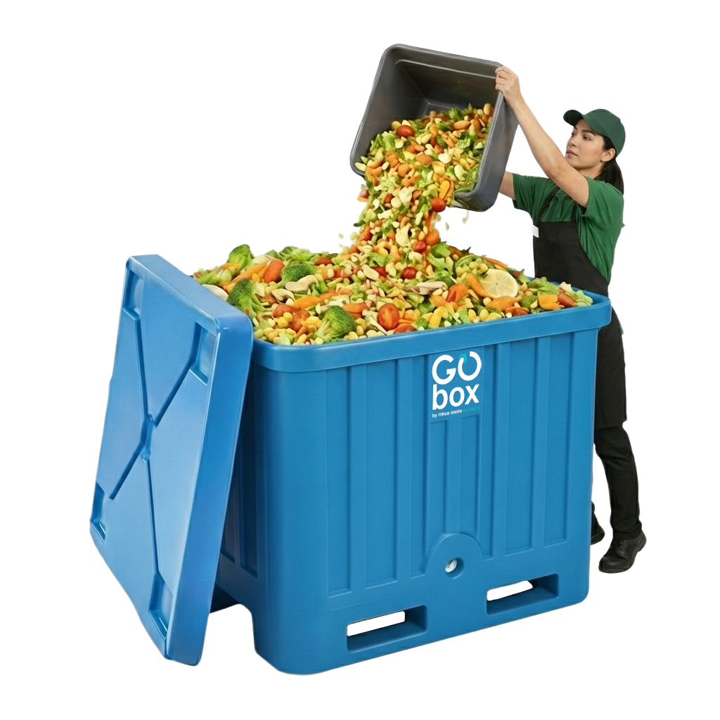 Hand holding apple core, food waste