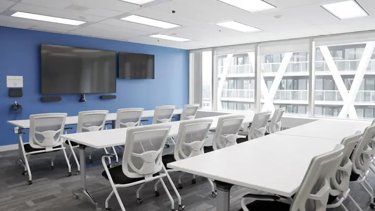 400 University Avenue  - Integrated Technology, Fully equipped with video conferencing, presentation screens, and high-speed connectivity.