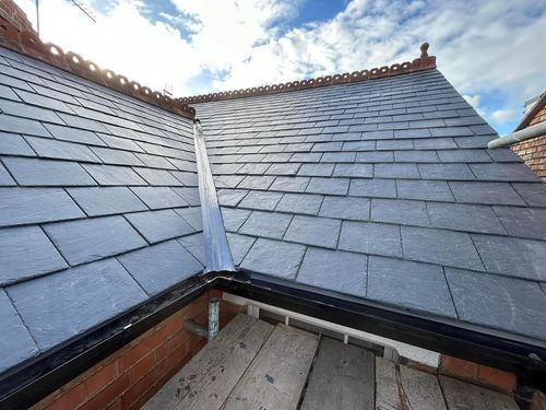 New slate roof