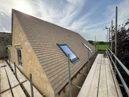 New roof country property