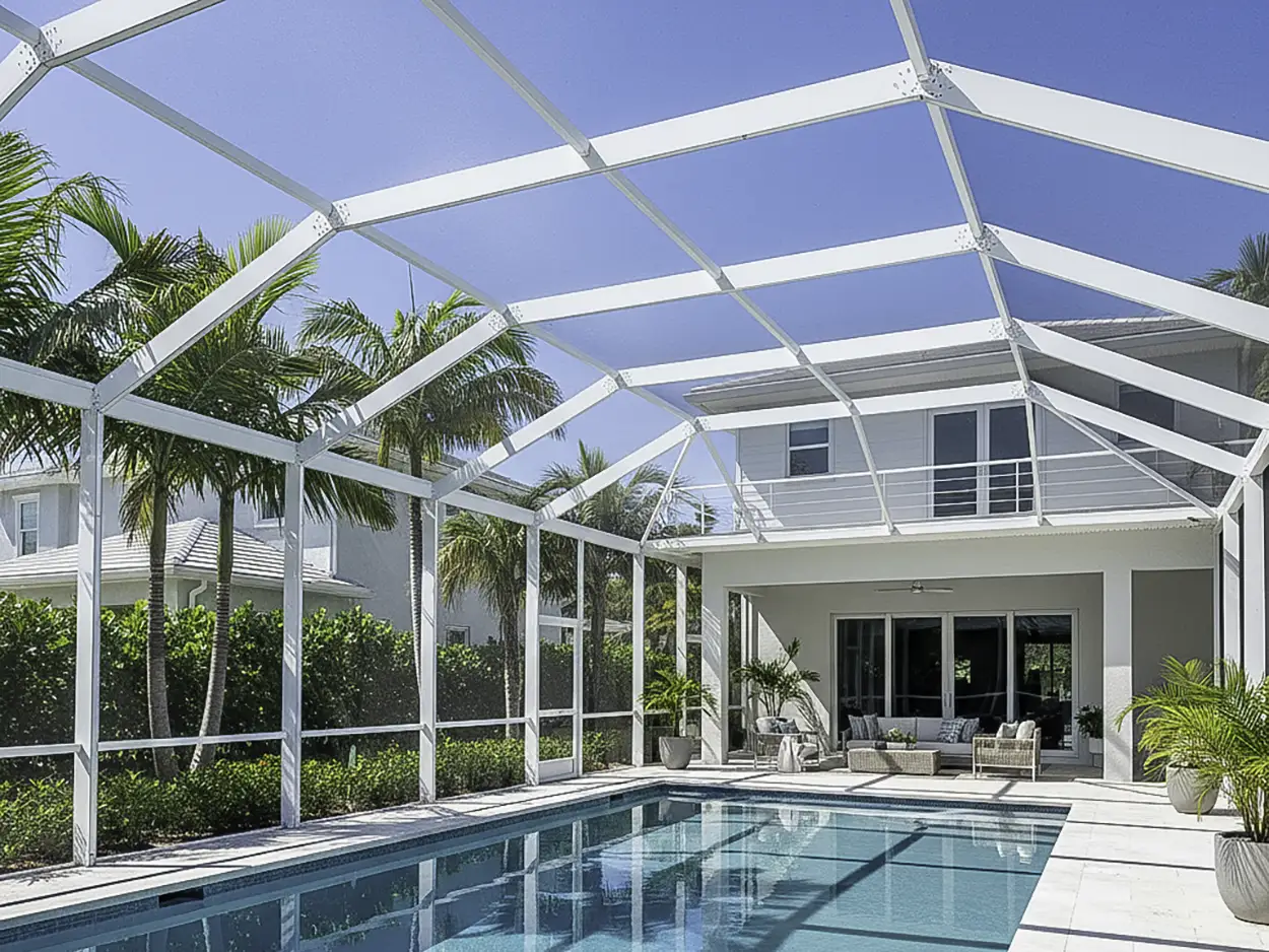 custom pool screen enclosure installation Pinecrest FL
