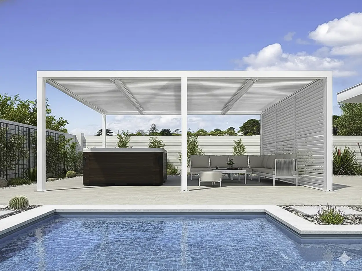 motorized louvered roof system installation Pinecrest FL