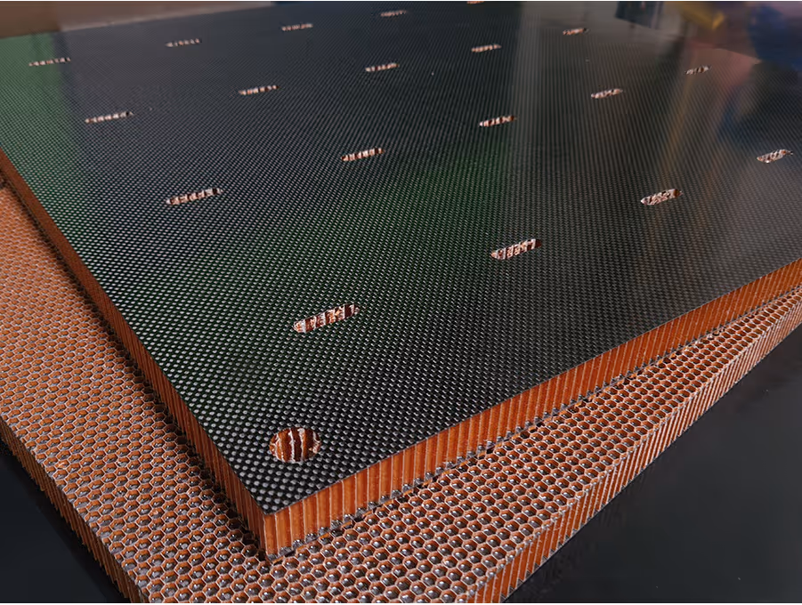Carbon fiber honeycomb sandwich panel