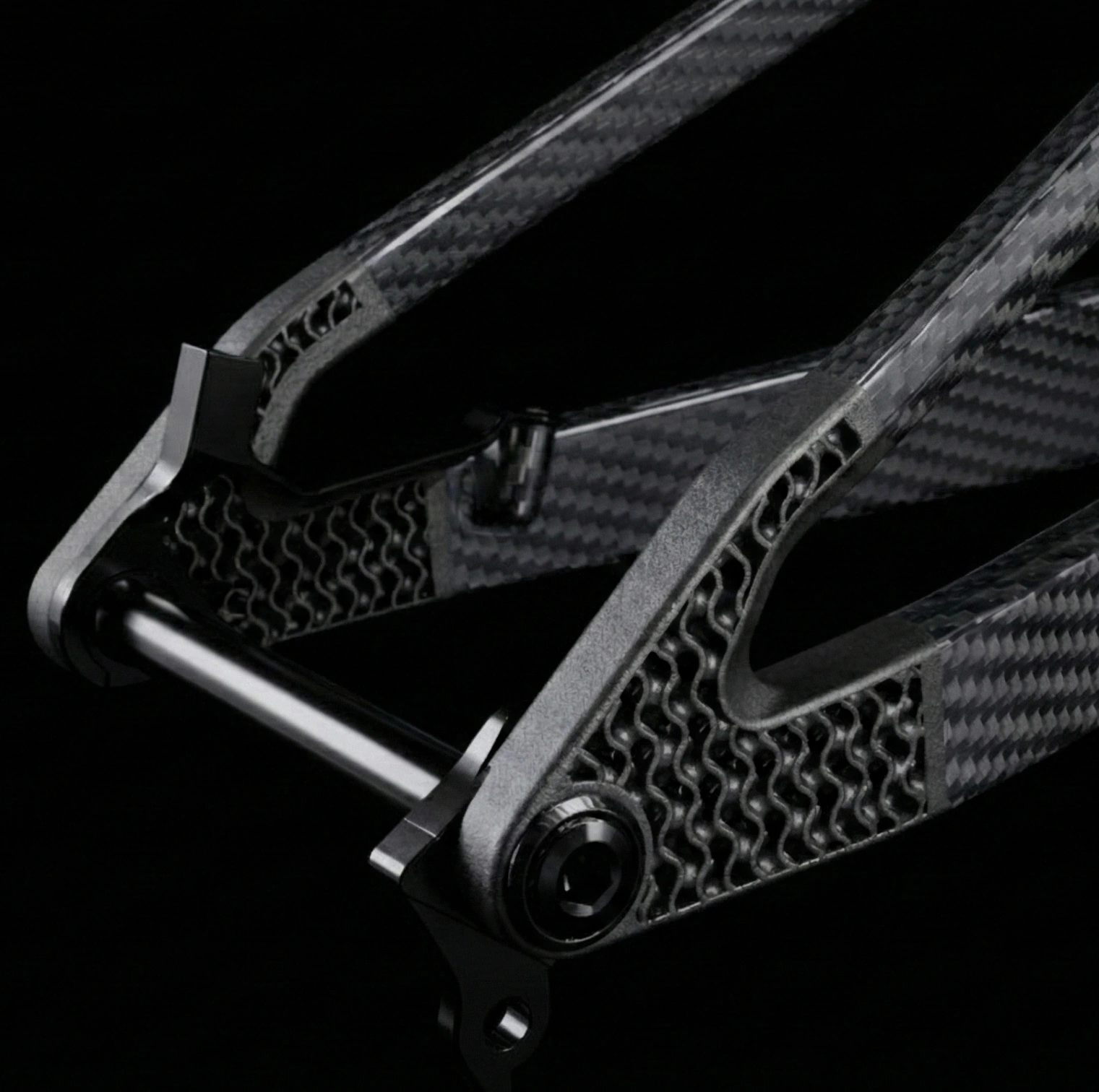 Lightweigthing with lattice structures and carbon fiber