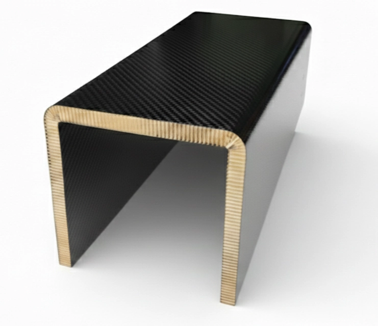 Vágási és hajtogatási technikával kialakított méhsejt panel