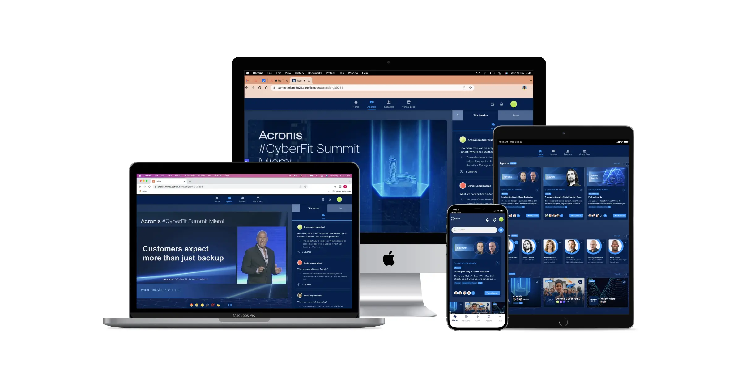 Acronis hosts #Cyberfit Summit on the Hubilo Platform