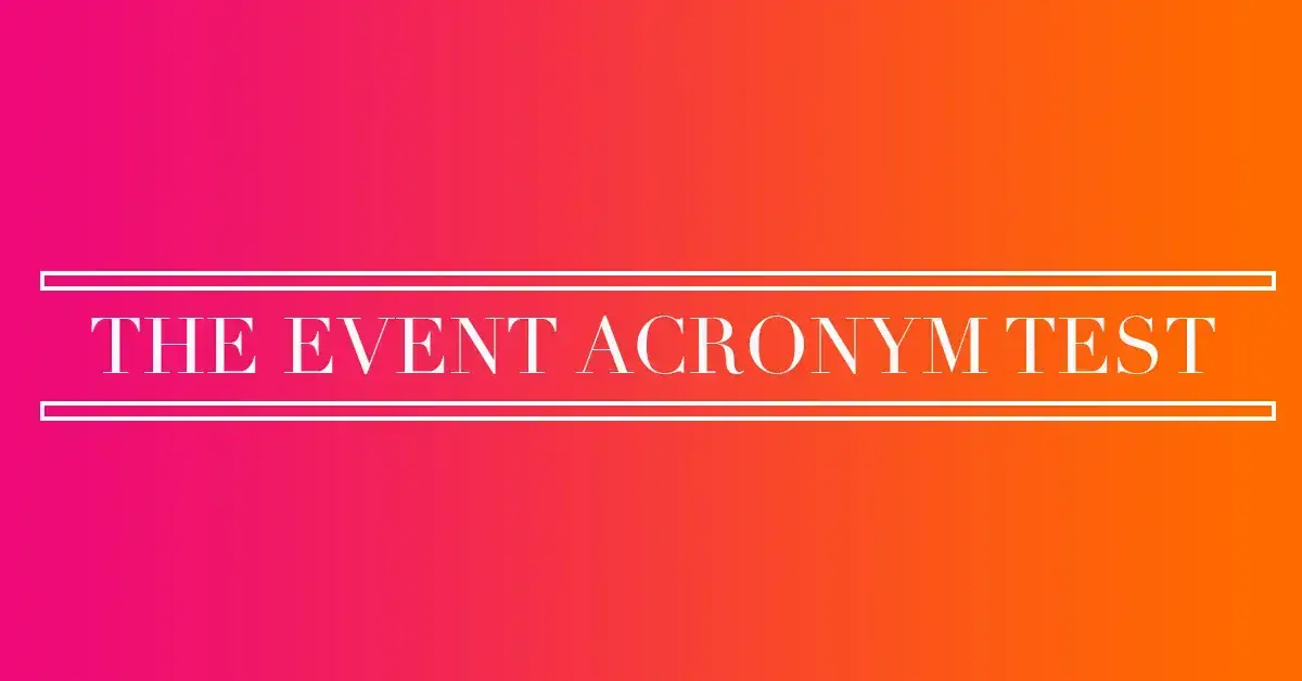 Event Quiz Acronym Test