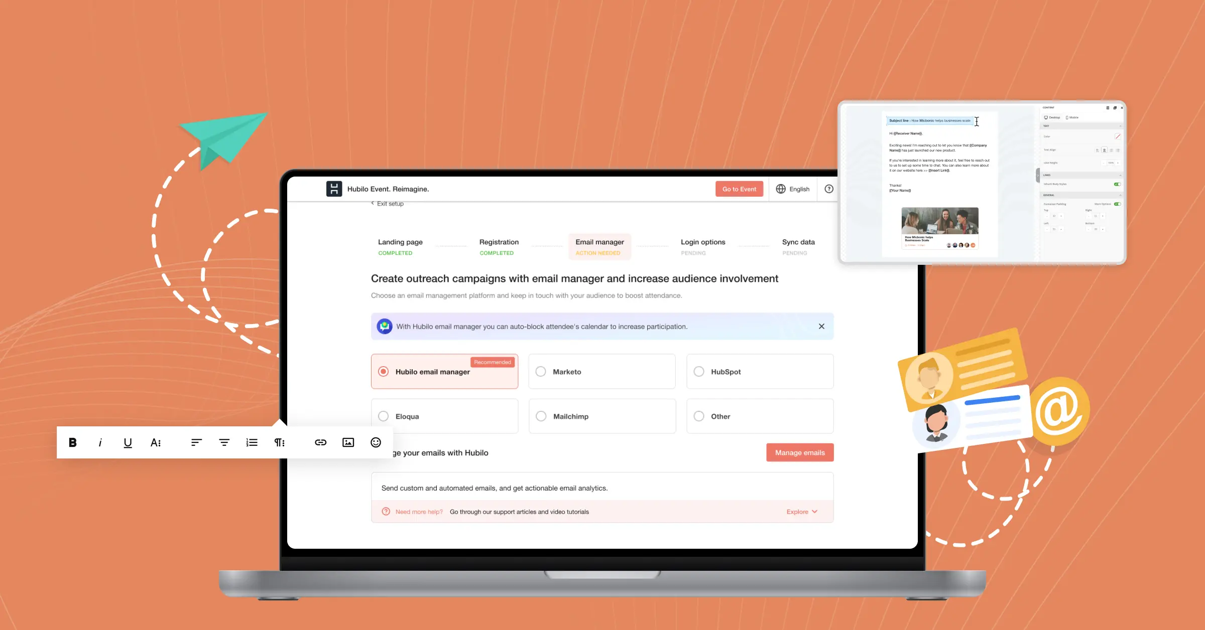 Setup automated emails