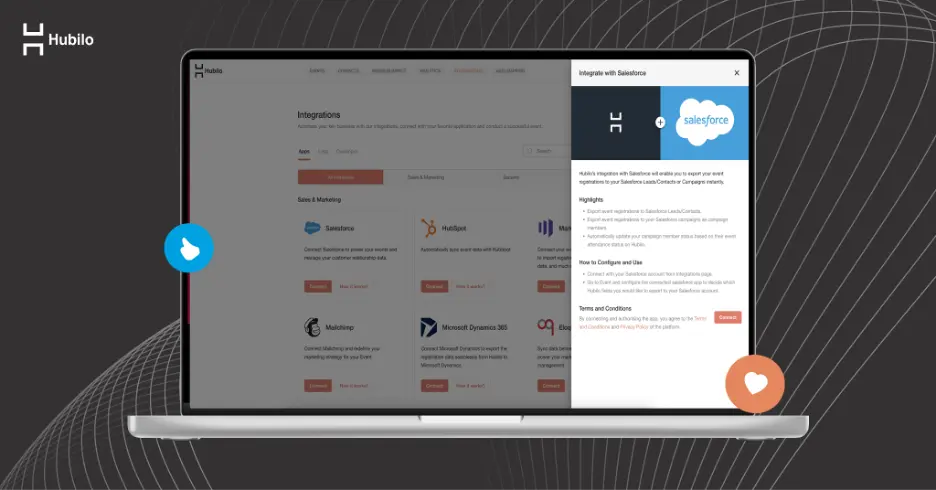 Hubilo and Salesforce integration