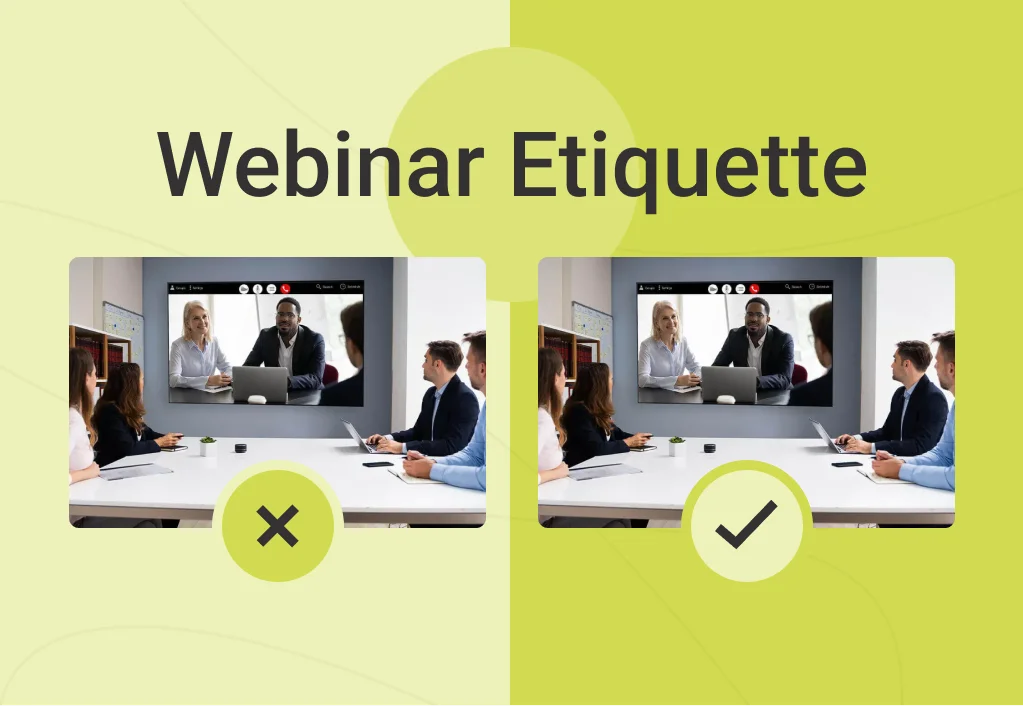 webinar etiquette - Hubilo webinar platform www.hubilo.com