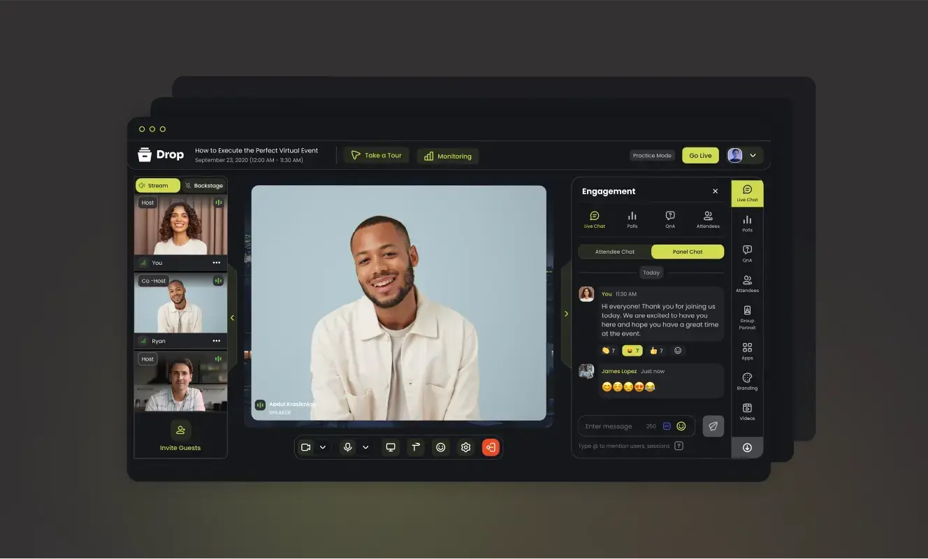 hubilo broadcast studio