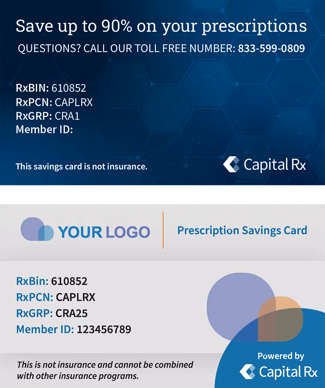 Capital Rx prescription savings card
