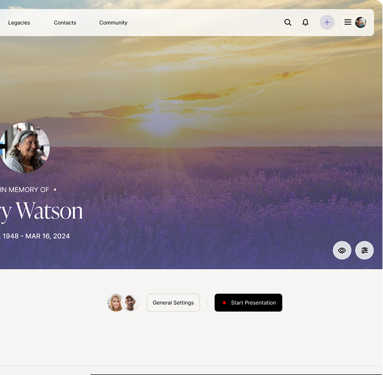 Home Memorial Dashboard