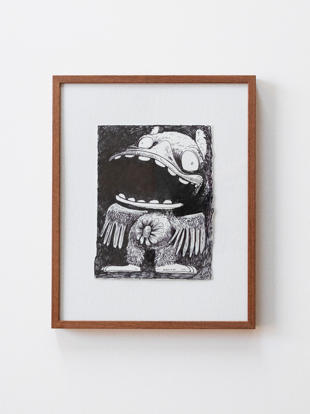 Flower belly by nouch Amsterdam, ink on paper