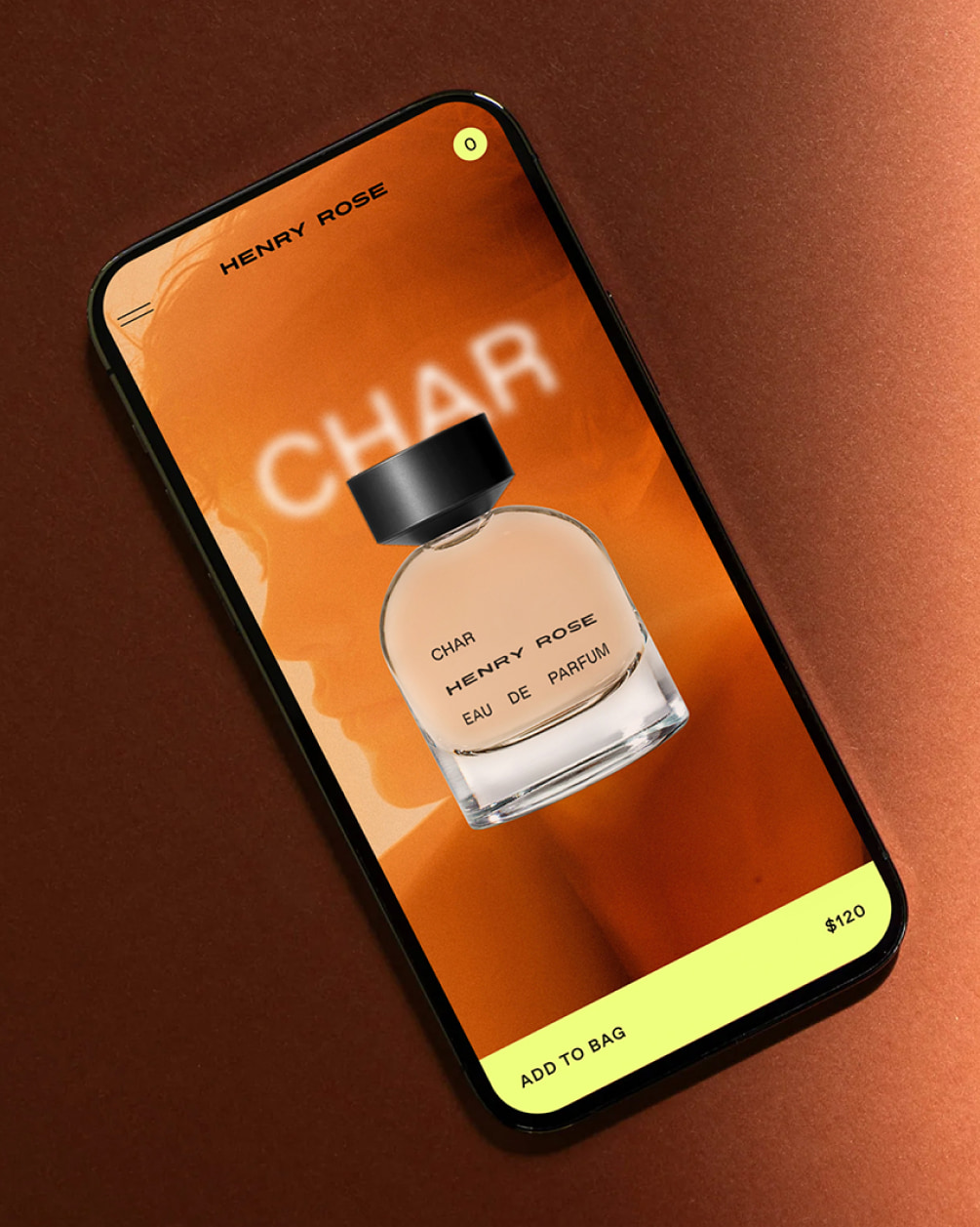 mockup of product on phone