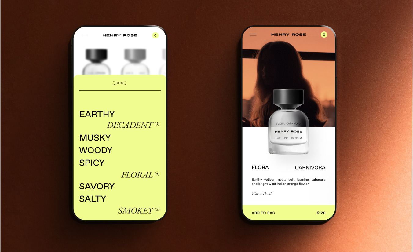 product ,ockup on phone