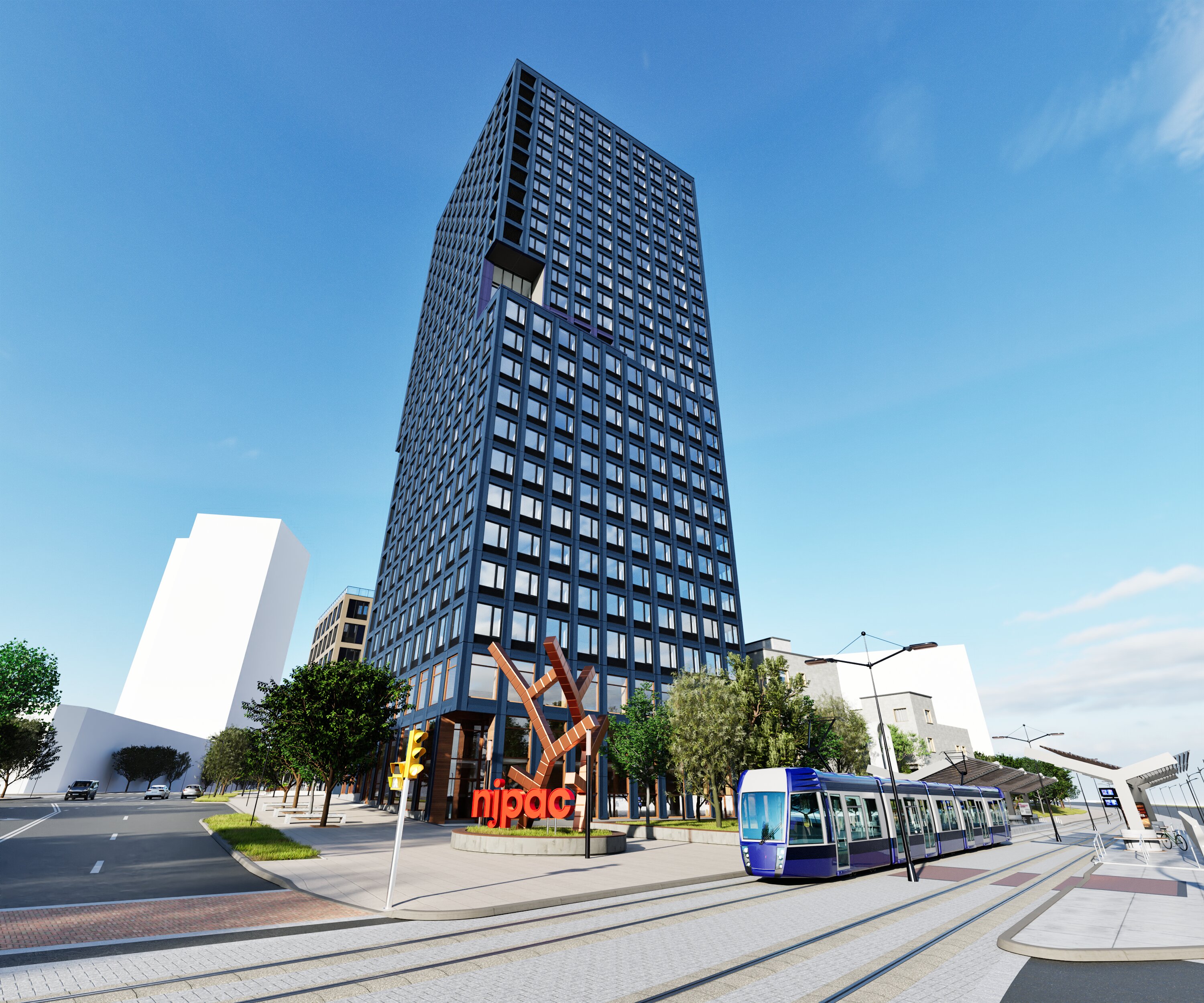 NJPAC : Prefab Panels Compose Newark’s Next Landmark