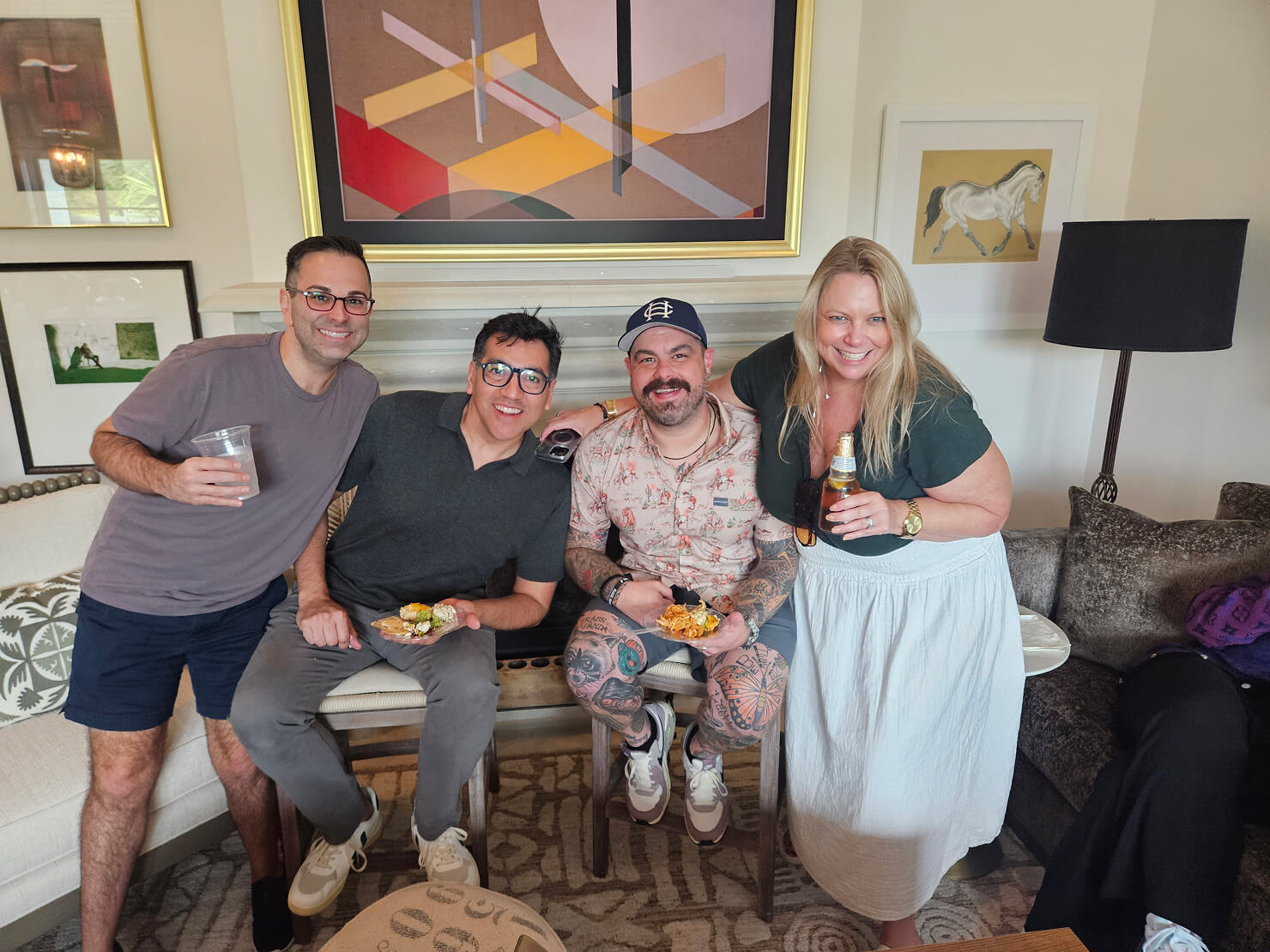 PC Dips n Sips event with employees